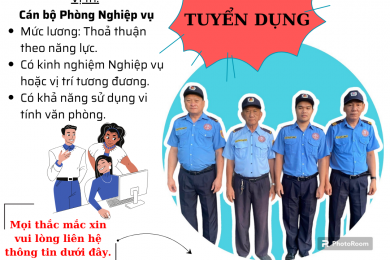 TUYỂN CÁN BỘ PHÒNG NGHIỆP VỤ