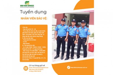 Tuyển Dụng Nhân Viên Bảo Vệ Tại Quận 12, TP.HCM